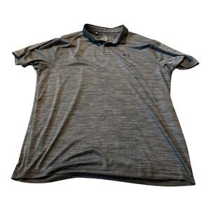 Under Armour Men's Performance Polo Grey Striped Size XXL